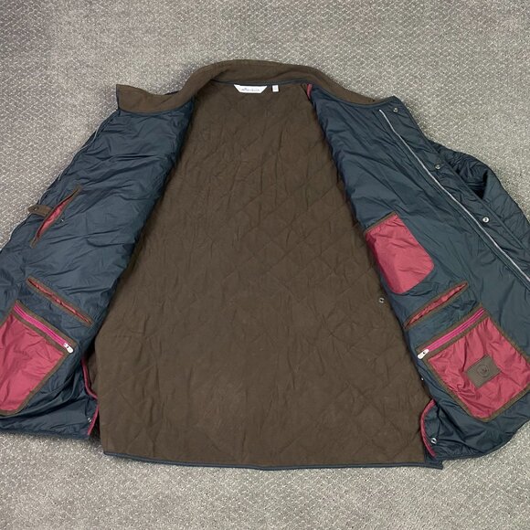 Peter Millar Suffolk Quilted Travel Coat Jacket Mens 4XL Black Golf Fleece Lined - Picture 8 of 15